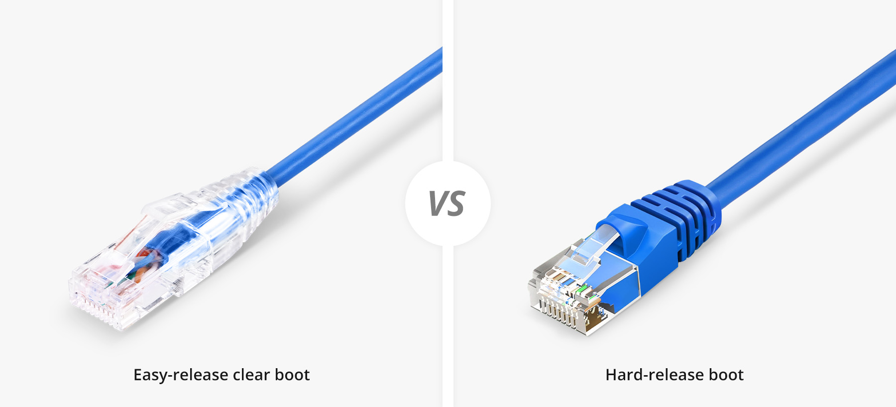 1ft(0.3m) Cat6a 28AWG ツメ折れ防止 シールドなし(U/UTP) CM/LSZH 細