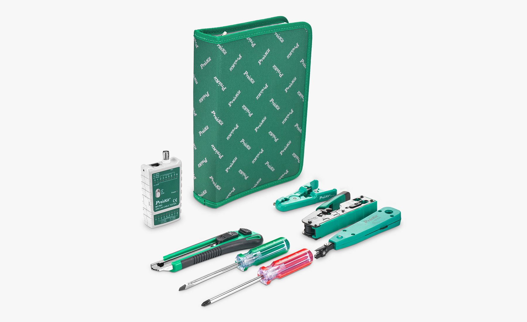 pro's kit  tool  セット Pro'sKit® 7-in-1 ネットワーク設置ツールキット（ケーブルテスター