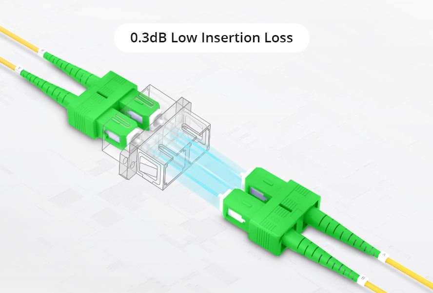 OS2 9/125 SC-SC Singlemode Fiber Optic Cable Duplex 1m(3ft