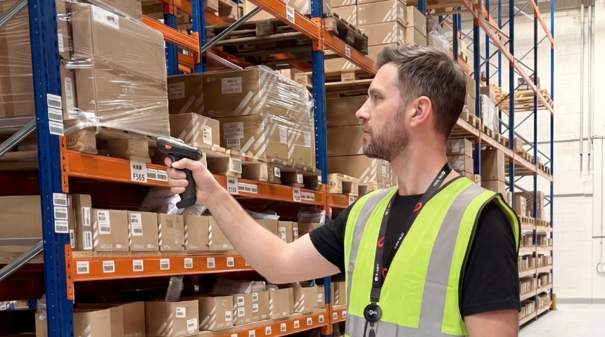 FS warehouse personnel use intelligent system to handle product shipments.