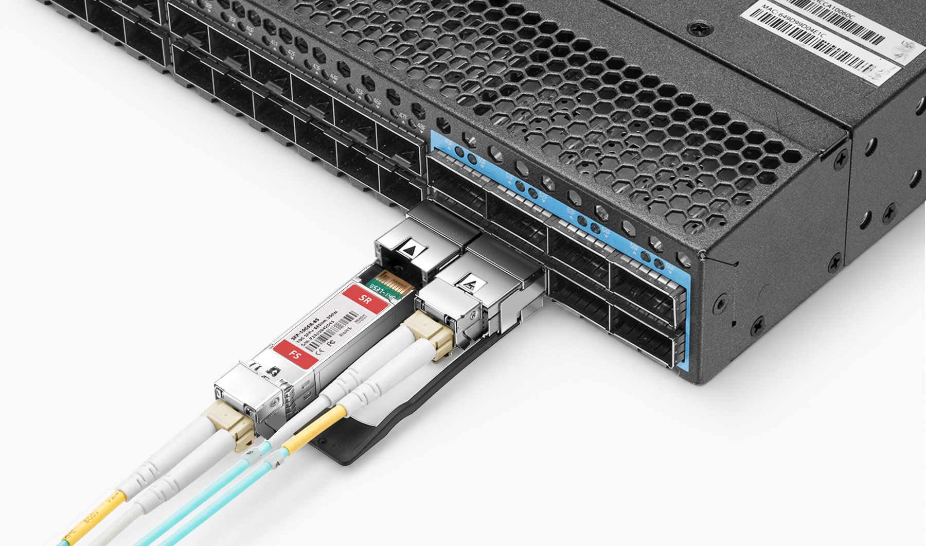 NVIDIA/Mellanox MAM1Q00A-QSA対応 QSFP+ 40GからSFP+ 10Gイーサネット