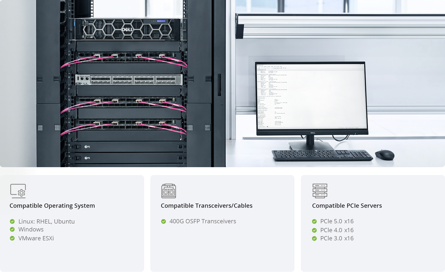 NVIDIA Mellanox MCX75310AAS-NEAT ConnectX®-7 InfiniBand & Ethernet