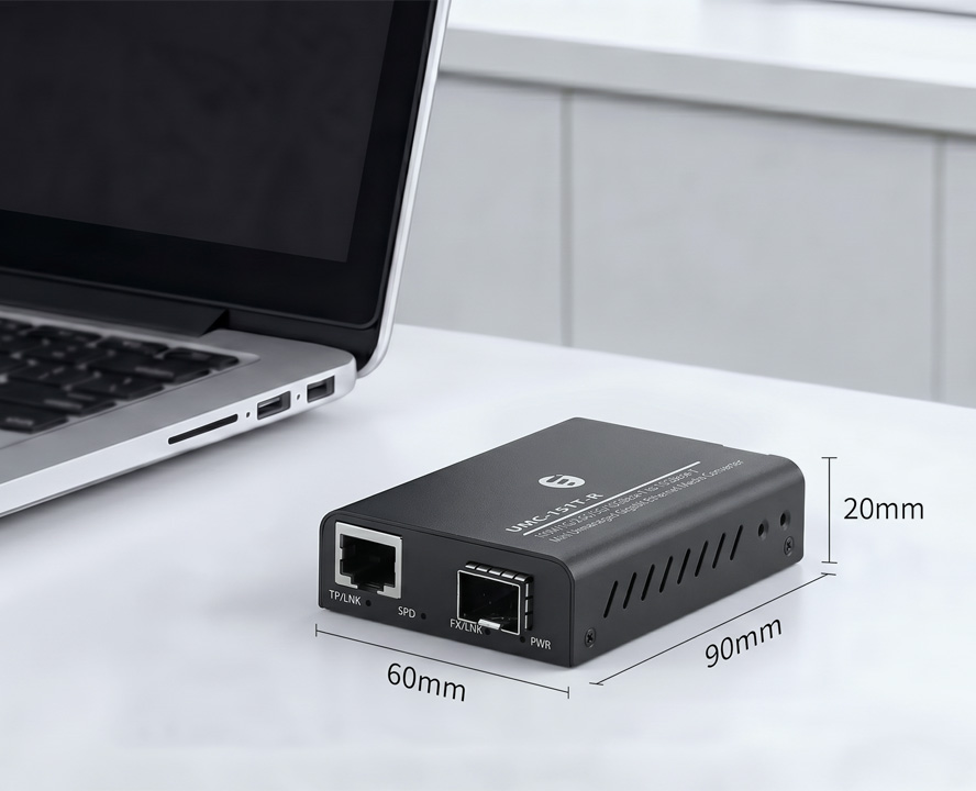 Mini Unmanaged 100M/1/2.5/5/10 GBase-T RJ45 to 10GBase-X SFP+