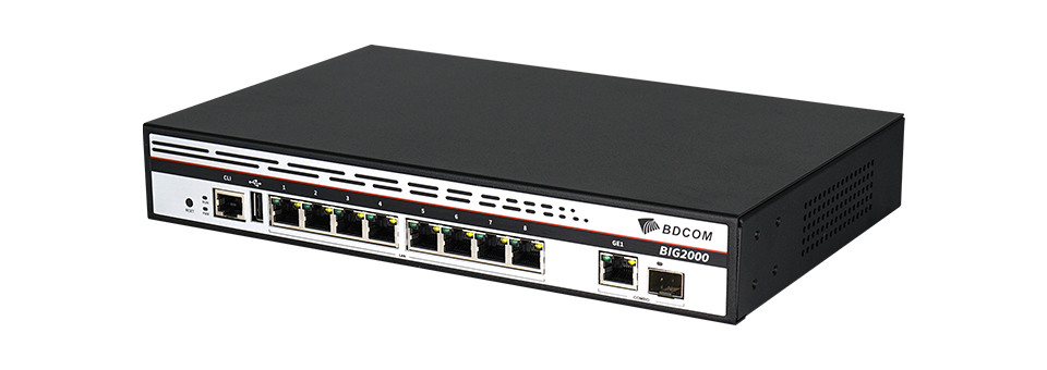 BDCOM BIG2000是上海博达深度调研企业、园区、酒店、学校、医院、连锁等典型ICT场景上网需求，专门设计开发的多业务融合网关产品系列。