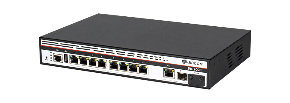 BDCOM BIG2000是上海博达深度调研企业、园区、酒店、学校、医院、连锁等典型ICT场景上网需求，专门设计开发的多业务融合网关产品系列。