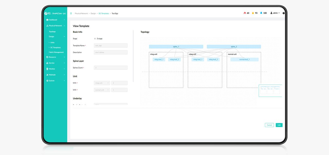 AmpCon-DC Automated Configuration and Unified Management