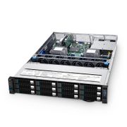 Servidor de montaje en rack 2U, RS5230, 2 procesadores escalables Intel® Xeon®, hasta 2TB de memoria, 12 bahías de unidad SAS/SATA/SSD de 3.5''/2.5'' de intercambio en caliente, 2 puertos RJ45 de 1GbE, 550W redundantes Esta imagen trata sobre .