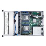 Servidor de montaje en rack 2U, RS5230, 2 procesadores escalables Intel® Xeon®, hasta 2TB de memoria, 12 bahías de unidad SAS/SATA/SSD de 3.5''/2.5'' de intercambio en caliente, 2 puertos RJ45 de 1GbE, 550W redundantes Esta imagen trata sobre .
