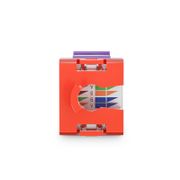 Cat5e RJ45 (8P8C) Unshielded Punch Down Keystone Jack Module, Purple (10 pcs/Pack) This picture is about C5EM-U.