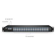 40通道 100GHz C21-C60帶監控口,3.0dB插入損耗,LC/UPC 雙纖DWDM Mux Demux,1U機架式 這張圖片是關於FMU-D402160M.