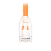 Cable de parcheo Ethernet Cat5e sin enganches sin blindaje (U/UTP) PVC CM 6in (0.15m), naranja Esta imagen trata sobre C5EUTPSGPVC.