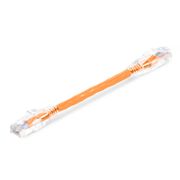 Cable de parcheo Ethernet Cat5e sin enganches sin blindaje (U/UTP) PVC CM 6in (0.15m), naranja Esta imagen trata sobre C5EUTPSGPVC.