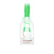 Cable de parcheo Ethernet Cat5e sin enganches sin blindaje (U/UTP) PVC CM 6in (0.15m), verde Esta imagen trata sobre C5EUTPSGPVC.