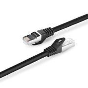 6in (0.15m) Cable de red Ethernet Cat6a 26AWG Snagless blindado (S/FTP) PVC CM, Negro Esta imagen trata sobre C6ASFTPSGPVC.