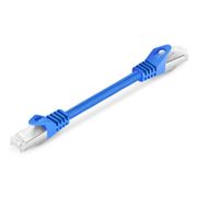 6in (0.15m) Cable de red Ethernet Cat6a 26AWG Snagless blindado (S/FTP) PVC CM, Azul Esta imagen trata sobre C6ASFTPSGPVC.