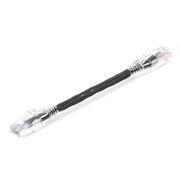 Cable de parcheo Ethernet Cat5e 6in (0.15m) sin enganches sin blindaje (U/UTP) PVC CM, negro Esta imagen trata sobre C5EUTPSGPVC.