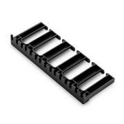 Organizador vertical en plástico 5U 3'' para cables con un radio de curvatura para los dedos Esta imagen trata sobre CMV-5U3W.