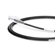 10ft (3m) Cat6a 28AWG Snagless Unshielded (UTP) PVC CM Slim Ethernet Network Patch Cable, Black This picture is about C6AUTPSGSPVC.