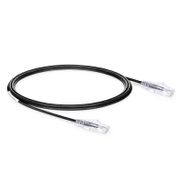 10ft (3m) Cat6a 28AWG Snagless Unshielded (UTP) PVC CM Slim Ethernet Network Patch Cable, Black This picture is about C6AUTPSGSPVC.
