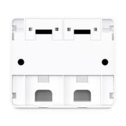 Meet　ホワイト　ホワイト2 2 Port Surface Mount Box - White | Computer Cable Store