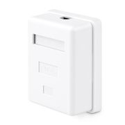 の様　専用 Cat6a RJ45 Shielded Surface Mount Box, 1 Port, White - FS.com