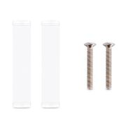 Single Gang Keystone Faceplate, Label Pockets, 4 Ports, White, 4.49'' x 2.76'' This picture is about N4FWHLP.