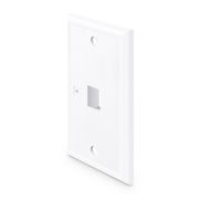 Single Gang Keystone Faceplate, Computer and Telephone