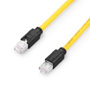 3,3ft (1m) Câble Réseau Ethernet Industriel Cat6a Blindé (S/FTP) PUR, Jaune Cette image concerne IC6ASFTPPUR.