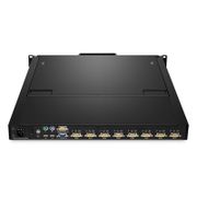 8ポート x1 User VGA 1U ラックマウント USB KVMスイッチ(19インチLED付き、VGAケーブル8本付属) この写真はに関するものです。