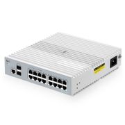 S3100-16TF 18口千兆以太網L2+交換機,16x10/100/1000BASE-T,2x1Gb SFP,博通芯片,無風扇 這張圖片是關於.