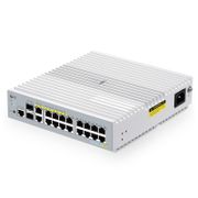 S3100-16TMS-P, 16-Port Gigabit Ethernet L2+ PoE+ Switch, 6 x PoE+ Ports, 2 x 5Gb PoE+ Ports@125W, 10 x 1Gb RJ45, with 2 x 10Gb SFP+ Uplinks, Broadcom Chip, Fanless<br/> This picture is about .