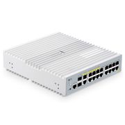 S3100-16TMS-P, 16-Port Gigabit Ethernet L2+ PoE+ Switch, 6 x PoE+ Ports, 2 x 5Gb PoE+ Ports@125W, 10 x 1Gb RJ45, with 2 x 10Gb SFP+ Uplinks, Broadcom Chip, Fanless<br/> This picture is about .