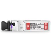 HW LE2MGSC120DE0 Compatible 1000BASE-BX-U SFP BiDi 1490nm-TX/1550nm-RX 120km DOM Simplex LC/UPC SMF Optical Transceiver Module This picture is about SFP-1G45-BX120.