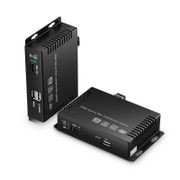 KVM extensor HDMI 4K por fibra óptica LC 10km, con audio, EDID y USB 2.0 Esta imagen trata sobre 4KHDMIUF.