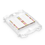 Bandeja de empalme de fusión de 24 fibras para cierre de empalme horizontal, 6.57''×4.53''×0.55'' Esta imagen trata sobre CH-24F-FS.