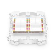 Bandeja de empalme de fusión de 24 fibras para cierre de empalme horizontal, 6.57''×4.53''×0.55'' Esta imagen trata sobre CH-24F-FS.