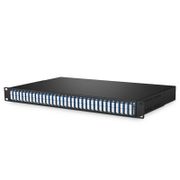 64 Channels DWDM Mux Demux, Super C-band 75GHz 1528.87-1566.62nm, with Monitor Port, 5.8dB Typical IL, LC/UPC, Dual Fiber, 1U Rack Mount This picture is about FMU-D64BMW5.
