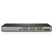 S3400-24T4SP, 24-Port Gigabit Ethernet L2+ PoE+ Switch, 24 x PoE+ Ports @370W, with 4 x 10Gb SFP+ Uplinks, Support Stacking This picture is about S3400-24T4SP.