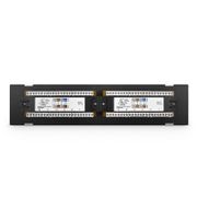Cat6 110-Typ Wandmontage-Patchpanel, 12-Port, 1HE Dieses Bild handelt von WC6P-U12P1101U.