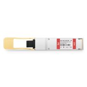Dell Compatible 100GBASE-SR4 and 112GBASE-OTU4 QSFP28 Dual Rate 850nm 100m DOM MPO-12/UPC MMF Optical Transceiver Module This picture is about QSFP-SR4-100GM.