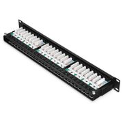 Cat6 110-Typ Patchpanel, 48-Port, 1HE, mit Kabelführungsleiste Dieses Bild handelt von C6P-U48P1101U.