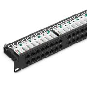 Cat6 110-Typ Patchpanel, 48-Port, 1HE, mit Kabelführungsleiste Dieses Bild handelt von C6P-U48P1101U.