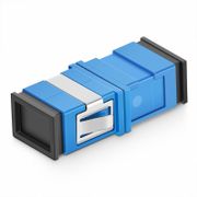 SC/UPC to SC/UPC Simplex OS2 Single Mode Fiber Optic Adapter/Coupler without Flange (10pcs/Pack) This picture is about AD-SC-SC-SM-SX-FS.