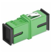 Adaptador/acoplador de fibra óptica SC/APC a SC/APC símplex OS2 monomodo (10 pzas./paquete) Esta imagen trata sobre AD-SCA-SCA-SX-FS.