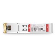 Brocade E1MGTX-A Compatible 10/100/1000BASE-T SFP SGMII Copper 100m RJ-45 Transceiver Module This picture is about SFP-GEB-T.