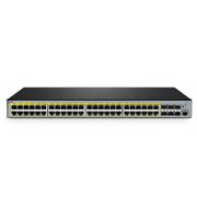 S3400-48T6SP,48口千兆以太網L2+ PoE+交換機,48 x PoE+@370W,6 x 10Gb SFP+ 上行鏈路,AC+DC 電源 這張圖片是關於S3400-48T6SP.
