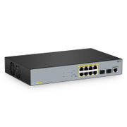 S3150-8T2FP,8口千兆以太網L2+ PoE+交換機,8 x PoE+@130W,2 x 1Gb SFP,無風扇 這張圖片是關於S3150-8T2FP.