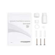 Cámara de red domo Super HD de 5MP, IPC101-5M-D, visión nocturna de 98ft, resistente a la intemperie IP67 y al vandalismo IK10, cámara IP PoE para exteriores/interiores con lente fija de 2.8mm Esta imagen trata sobre IPC101-5M-D.