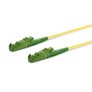 Customized Length Fiber Patch Cable, 1 Fiber, LSH APC Simplex to LSH APC Simplex, Single Mode (OS2), LSZH, 2.0mm, Tight-Buffered, Yellow This picture is about SMLSHSX.