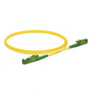 Customized Length Fiber Patch Cable, 1 Fiber, LSH APC Simplex to LSH APC Simplex, Single Mode (OS2), LSZH, 2.0mm, Tight-Buffered, Yellow This picture is about SMLSHSX.
